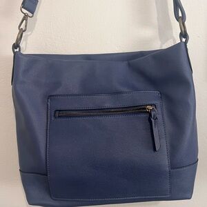 Elegant Blue Hudson Hobo Bag